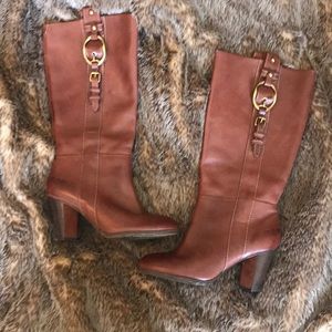 Lucky brand brown leather boots